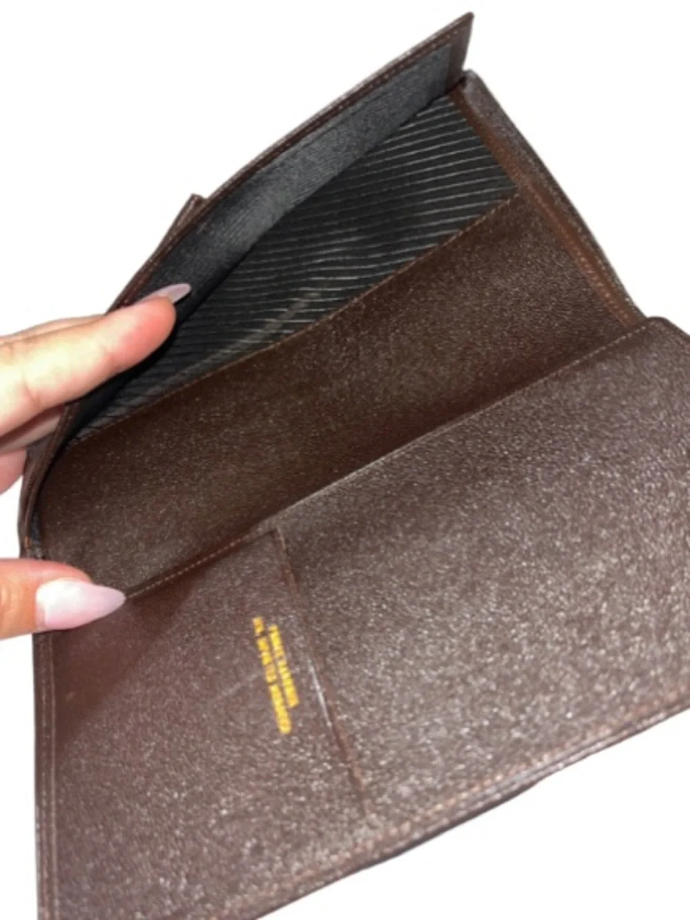 Prince Gardner Leather Traveler Wallet & Checkbook Holder - Brown, Vintage NWOT